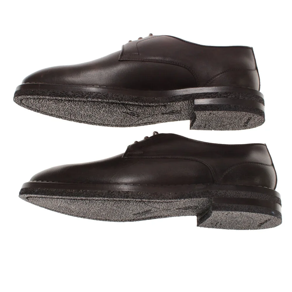 Di Bianco NWD Derby Dress Shoes Size 8.5 US in Dark Brown Leather Made in Italy